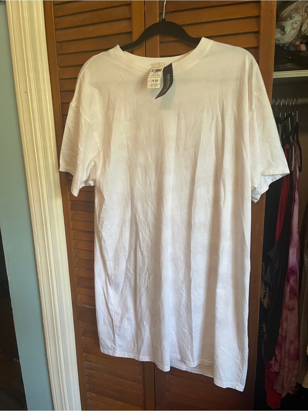Brunette The Label White Short Sleeve Crewneck Tee